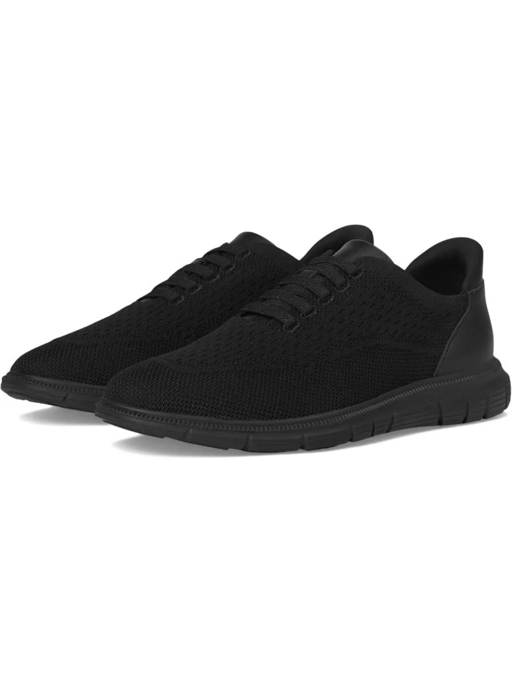 Marc Joseph Men's Black Leather Slip On Round Toe Solid Comforts Oxfords Shoes